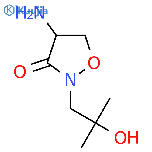 4-amino-2-(2-hydroxy-2-methylpropyl)-1,2-oxazolidin-3-one structure