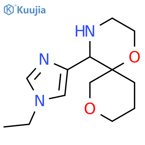 5-(1-ethyl-1H-imidazol-4-yl)-1,8-dioxa-4-azaspiro5.5undecane structure