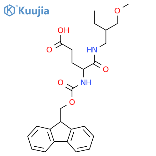 4-({(9H-fluoren-9-yl)methoxycarbonyl}amino)-4-{2-(methoxymethyl)butylcarbamoyl}butanoic acid structure