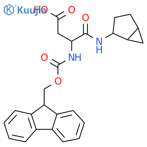 3-({bicyclo3.1.0hexan-2-yl}carbamoyl)-3-({(9H-fluoren-9-yl)methoxycarbonyl}amino)propanoic acid structure