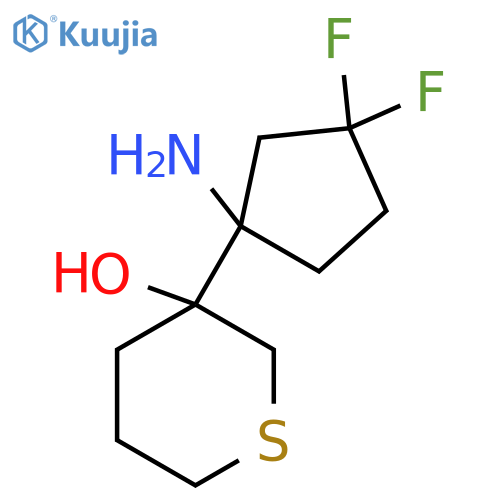 3-(1-Amino-3,3-difluorocyclopentyl)thian-3-ol structure