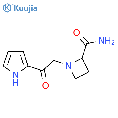 1-2-oxo-2-(1H-pyrrol-2-yl)ethylazetidine-2-carboxamide structure