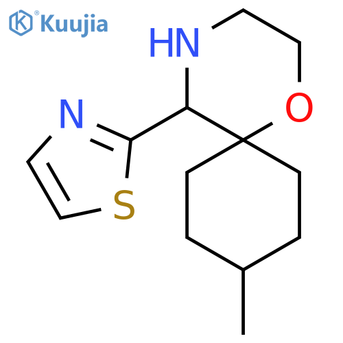 9-methyl-5-(1,3-thiazol-2-yl)-1-oxa-4-azaspiro5.5undecane structure