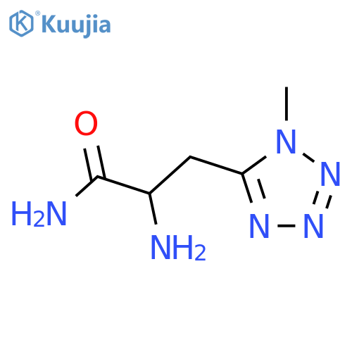 2-amino-3-(1-methyl-1H-1,2,3,4-tetrazol-5-yl)propanamide structure