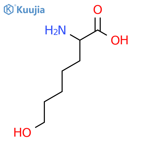 2-amino-7-hydroxyheptanoic acid structure