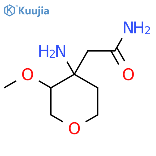 2-(4-amino-3-methoxyoxan-4-yl)acetamide structure