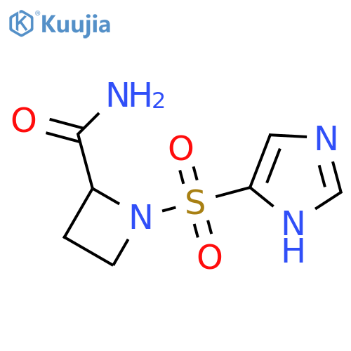 1-(1H-imidazole-4-sulfonyl)azetidine-2-carboxamide structure
