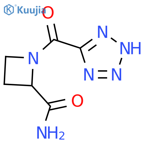 1-(1H-1,2,3,4-tetrazole-5-carbonyl)azetidine-2-carboxamide structure