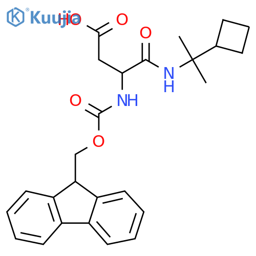 3-(2-cyclobutylpropan-2-yl)carbamoyl-3-({(9H-fluoren-9-yl)methoxycarbonyl}amino)propanoic acid structure