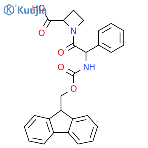 1-2-({(9H-fluoren-9-yl)methoxycarbonyl}amino)-2-phenylacetylazetidine-2-carboxylic acid structure