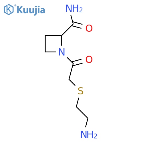 1-{2-(2-aminoethyl)sulfanylacetyl}azetidine-2-carboxamide structure
