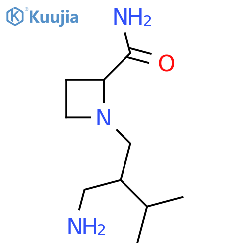 1-2-(aminomethyl)-3-methylbutylazetidine-2-carboxamide structure