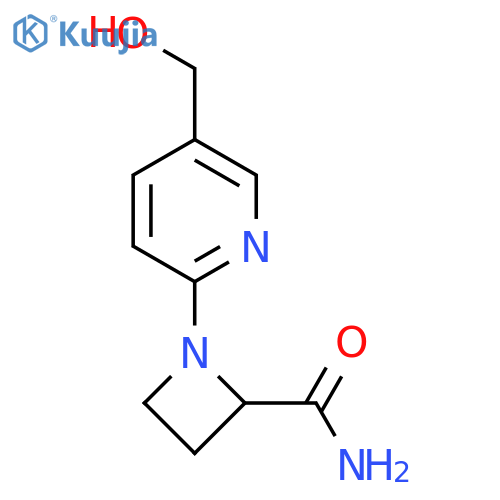 1-5-(hydroxymethyl)pyridin-2-ylazetidine-2-carboxamide structure