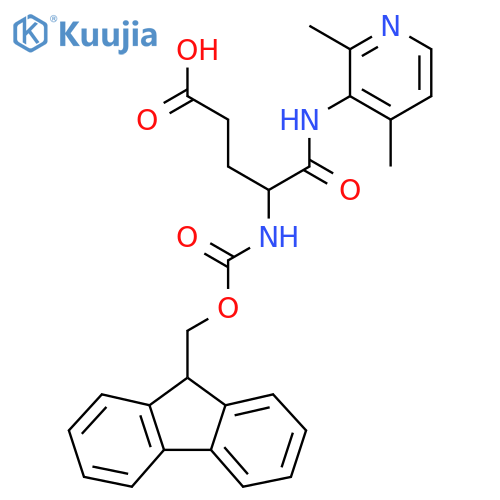 4-(2,4-dimethylpyridin-3-yl)carbamoyl-4-({(9H-fluoren-9-yl)methoxycarbonyl}amino)butanoic acid structure