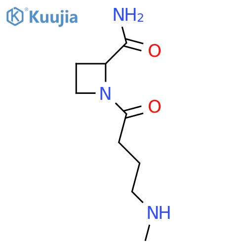 1-4-(methylamino)butanoylazetidine-2-carboxamide structure