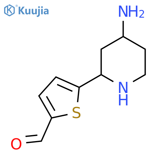 5-(4-aminopiperidin-2-yl)thiophene-2-carbaldehyde structure