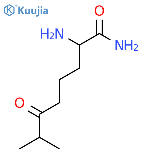 2-amino-7-methyl-6-oxooctanamide structure