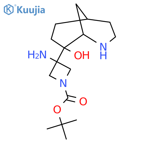 tert-butyl 3-amino-3-{8-hydroxy-2-azabicyclo3.3.1nonan-8-yl}azetidine-1-carboxylate structure