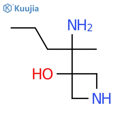 3-(2-aminopentan-2-yl)azetidin-3-ol structure