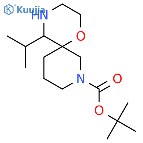 tert-butyl 5-(propan-2-yl)-1-oxa-4,8-diazaspiro5.5undecane-8-carboxylate structure