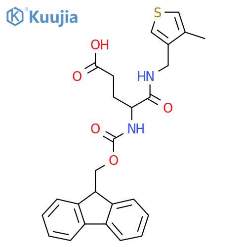 4-({(9H-fluoren-9-yl)methoxycarbonyl}amino)-4-{(4-methylthiophen-3-yl)methylcarbamoyl}butanoic acid structure