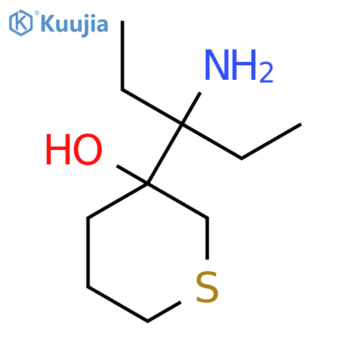 3-(3-aminopentan-3-yl)thian-3-ol structure