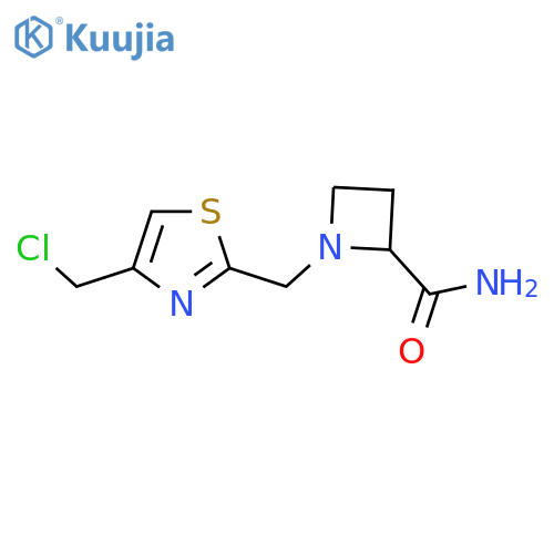 1-{4-(chloromethyl)-1,3-thiazol-2-ylmethyl}azetidine-2-carboxamide structure