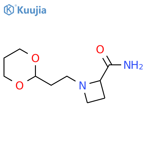1-2-(1,3-dioxan-2-yl)ethylazetidine-2-carboxamide structure