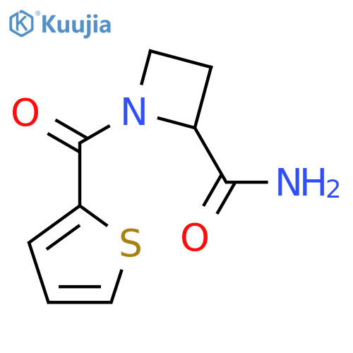 1-(thiophene-2-carbonyl)azetidine-2-carboxamide structure