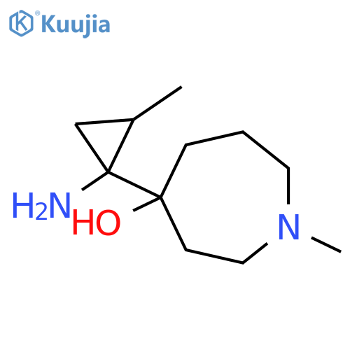 4-(1-amino-2-methylcyclopropyl)-1-methylazepan-4-ol structure