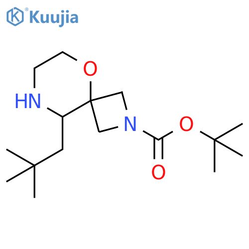 tert-butyl 9-(2,2-dimethylpropyl)-5-oxa-2,8-diazaspiro3.5nonane-2-carboxylate structure