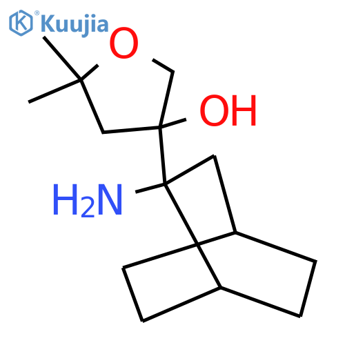 3-{2-aminobicyclo2.2.2octan-2-yl}-5,5-dimethyloxolan-3-ol structure