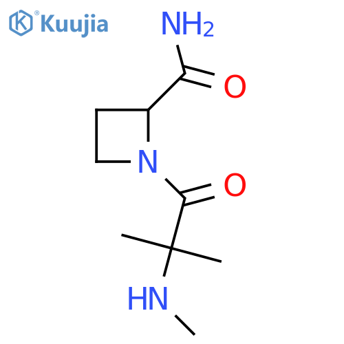 1-2-methyl-2-(methylamino)propanoylazetidine-2-carboxamide structure