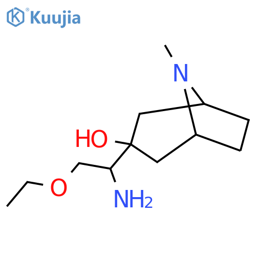 3-(1-amino-2-ethoxyethyl)-8-methyl-8-azabicyclo3.2.1octan-3-ol structure