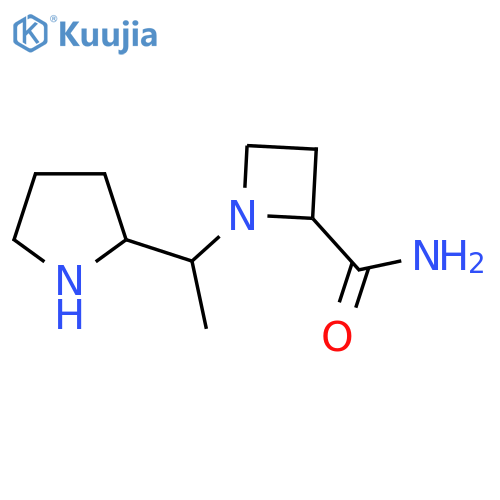 1-1-(pyrrolidin-2-yl)ethylazetidine-2-carboxamide structure