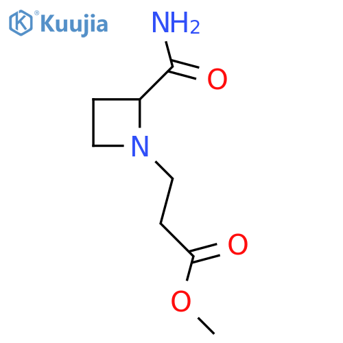 methyl 3-(2-carbamoylazetidin-1-yl)propanoate structure