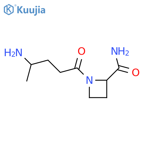 1-(4-aminopentanoyl)azetidine-2-carboxamide structure
