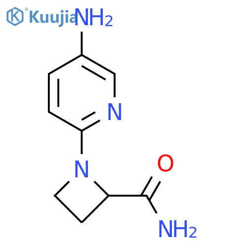 1-(5-aminopyridin-2-yl)azetidine-2-carboxamide structure