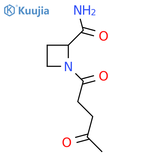 1-(4-oxopentanoyl)azetidine-2-carboxamide structure