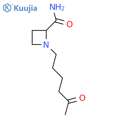 1-(5-oxohexyl)azetidine-2-carboxamide structure