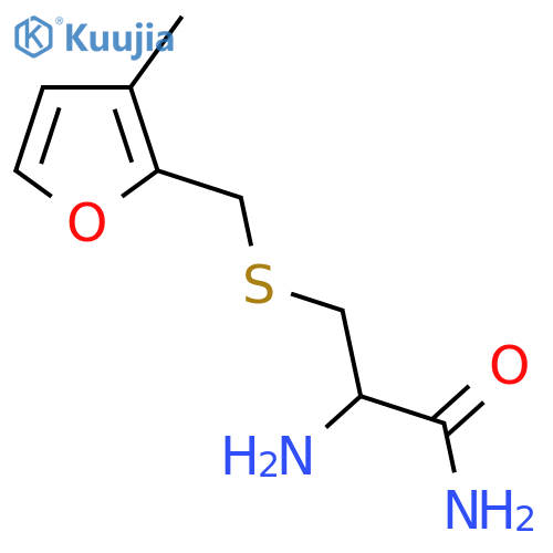 2-amino-3-{(3-methylfuran-2-yl)methylsulfanyl}propanamide structure