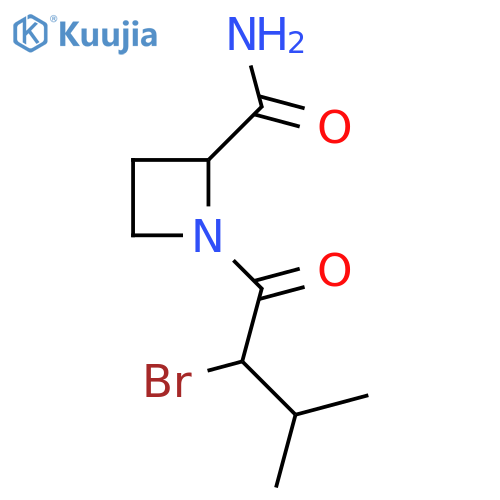 1-(2-bromo-3-methylbutanoyl)azetidine-2-carboxamide structure