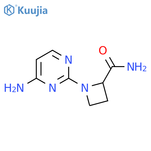 1-(4-Aminopyrimidin-2-yl)azetidine-2-carboxamide structure