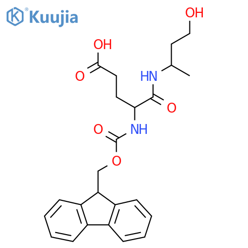 4-({(9H-fluoren-9-yl)methoxycarbonyl}amino)-4-(4-hydroxybutan-2-yl)carbamoylbutanoic acid structure