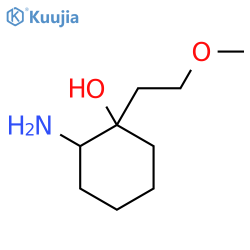 2-amino-1-(2-methoxyethyl)cyclohexan-1-ol structure
