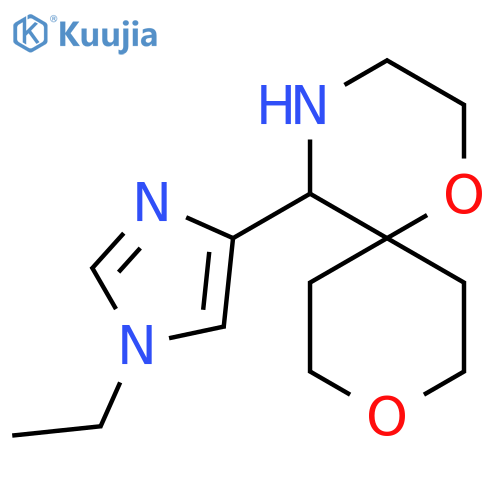 5-(1-ethyl-1H-imidazol-4-yl)-1,9-dioxa-4-azaspiro5.5undecane structure