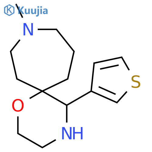 9-methyl-5-(thiophen-3-yl)-1-oxa-4,9-diazaspiro5.6dodecane structure