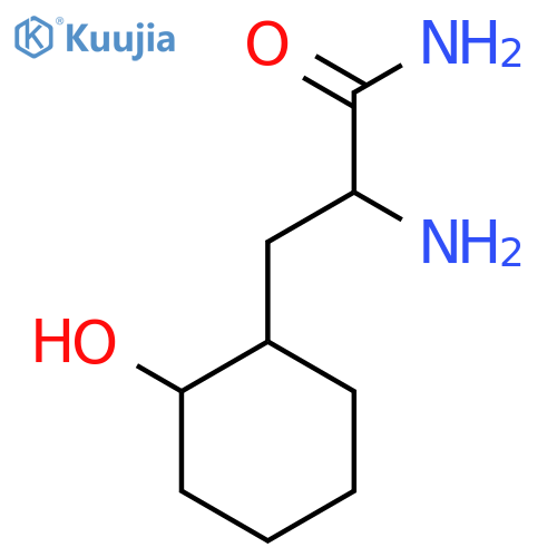 2-amino-3-(2-hydroxycyclohexyl)propanamide structure