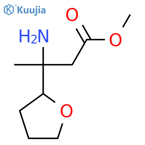 methyl 3-amino-3-(oxolan-2-yl)butanoate structure