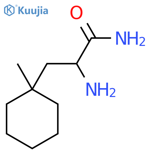 2-amino-3-(1-methylcyclohexyl)propanamide structure